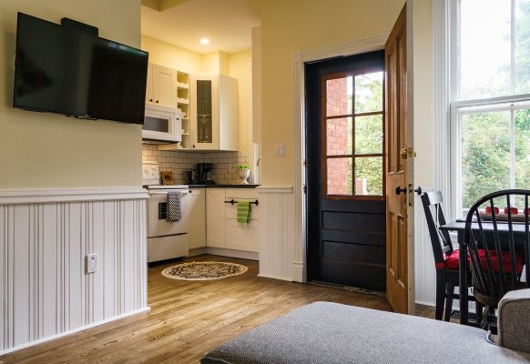 Back porch and kitchen
